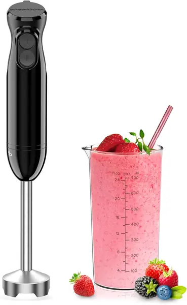 2-in-1 Pürierstab – 1000 W Edelstahl-Stabmixer